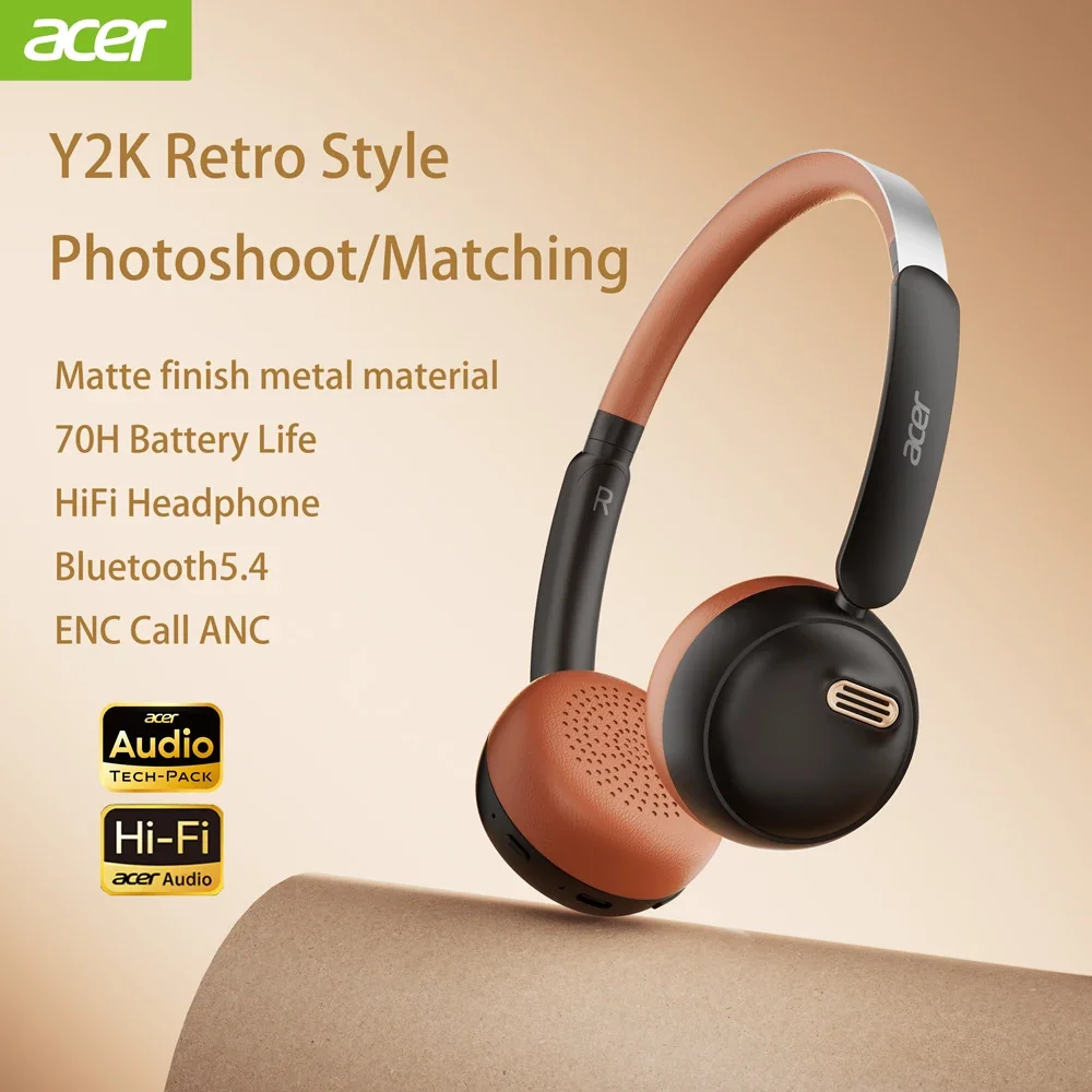 Retro Gaming Headset - Słuchawki Bluetooth Acer OHW111 INS w