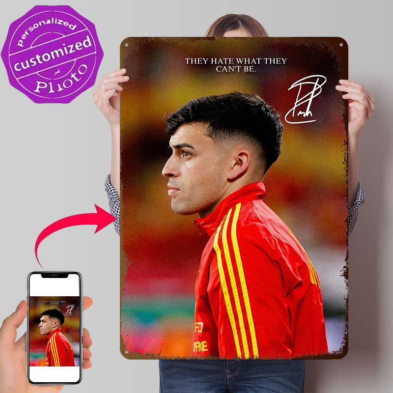 Retro Gaming Jersey - Pedri w Hiszpanii Koszulka Plakat z