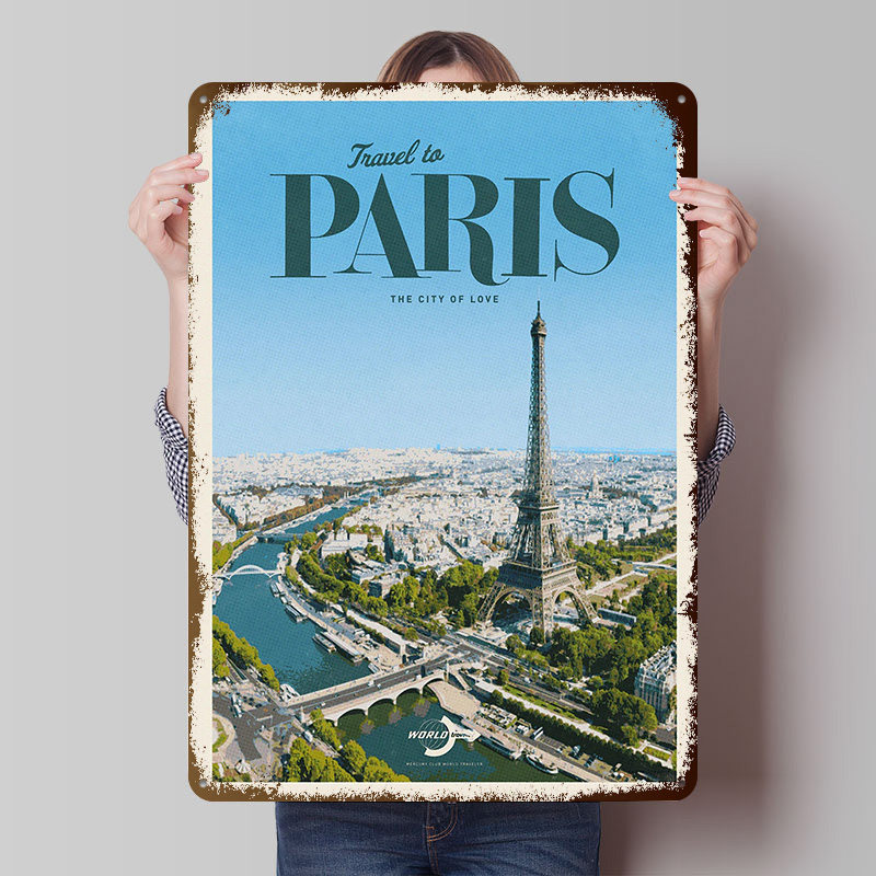 Retro Gaming Paris - Plakat z motywem podróży do Paryża,