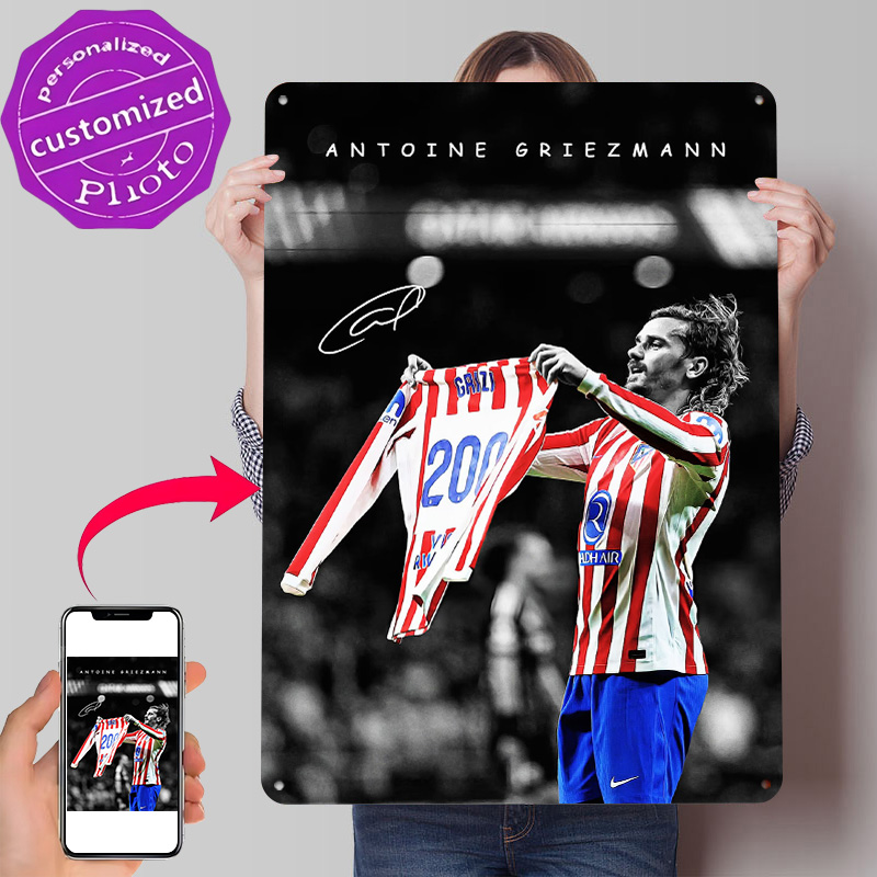 Retro Gaming Jersey - Antoine Griezmann z Koszulką Plakat Retro
