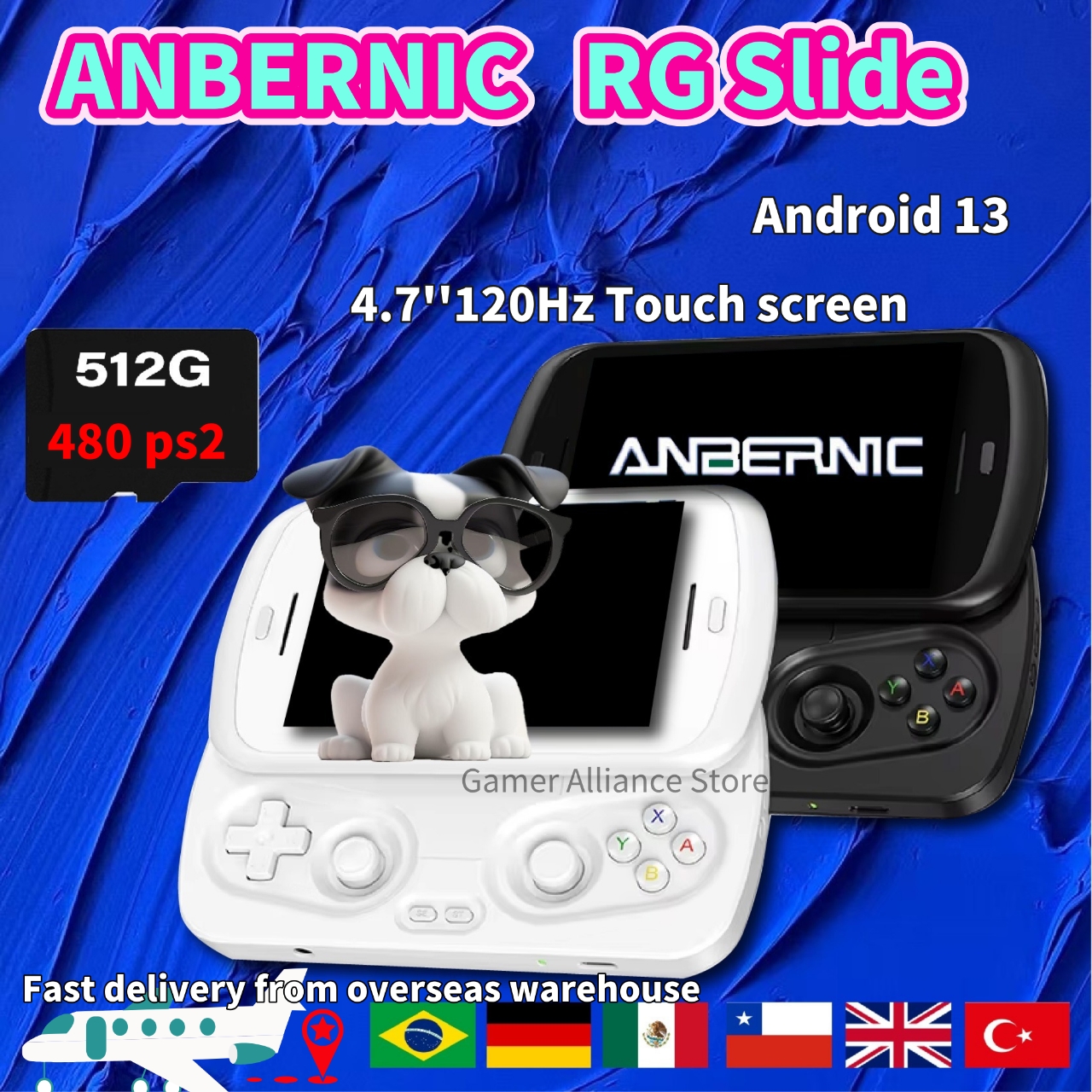 Retro Gaming Tablet - ANBERNIC RG Slide RGSlide Retro Konsola