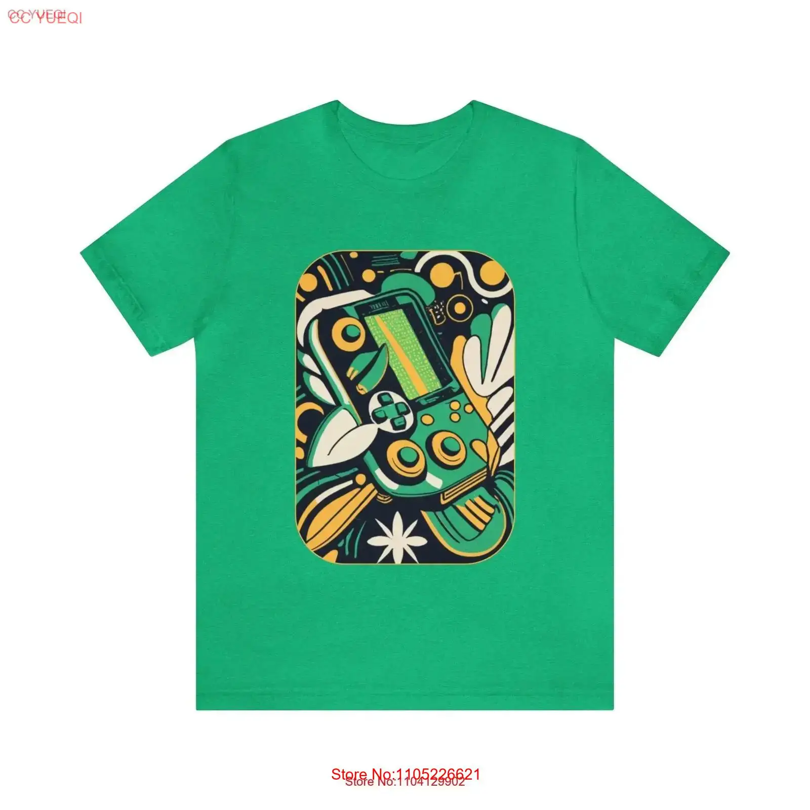 Retro Gaming Jersey - Koszulka Leafy Green Jersey retro old