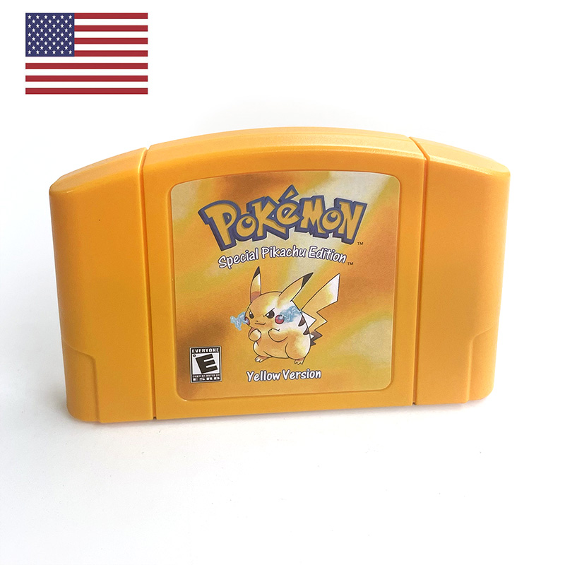 Retro Gaming Video - Wersja USA NTSC Angielska Pokemon Yellow
