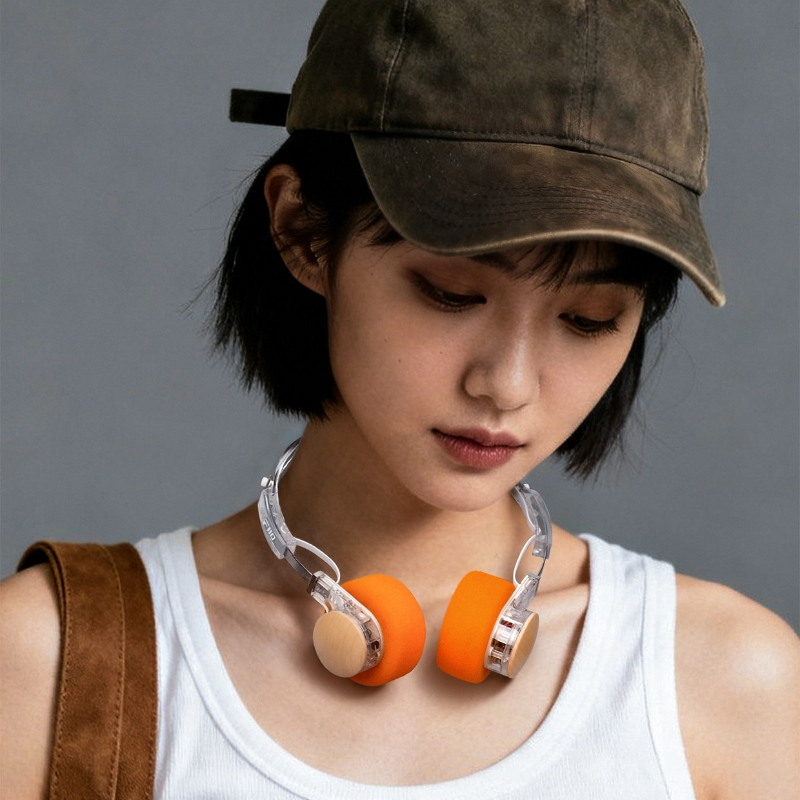 Retro Gaming Headset - Słuchawki bezprzewodowe FiiO EH11 z drewnianą