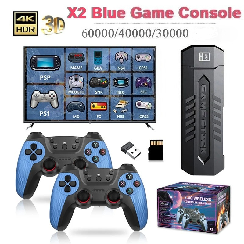 Retro Gaming X2 - Nowy X2 Blue Retro Gaming Stick