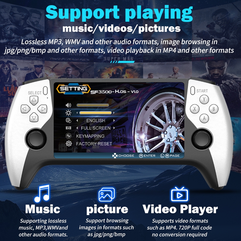 Nowa konsola przenośna SF3500  – Retro Gaming Emulator recenzja i cena