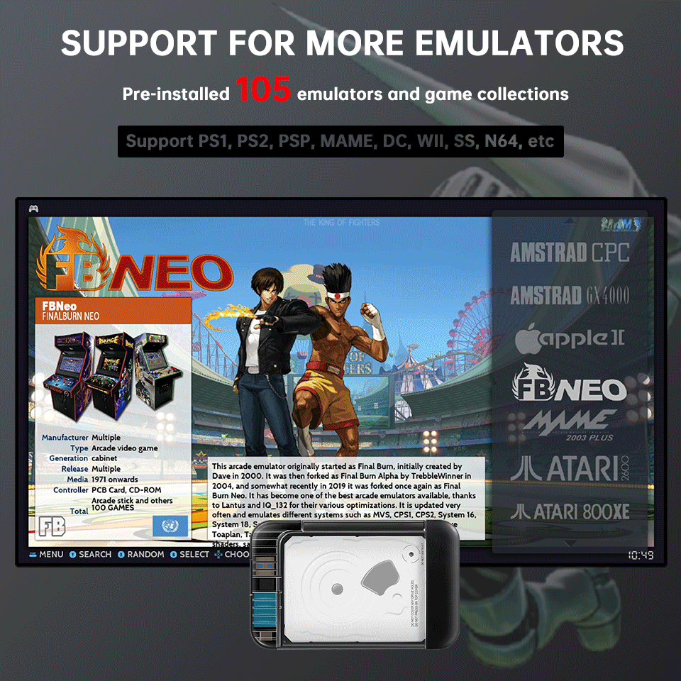 Przenośny zewnętrzny dysk twar – Retro Gaming Emulator recenzja i cena