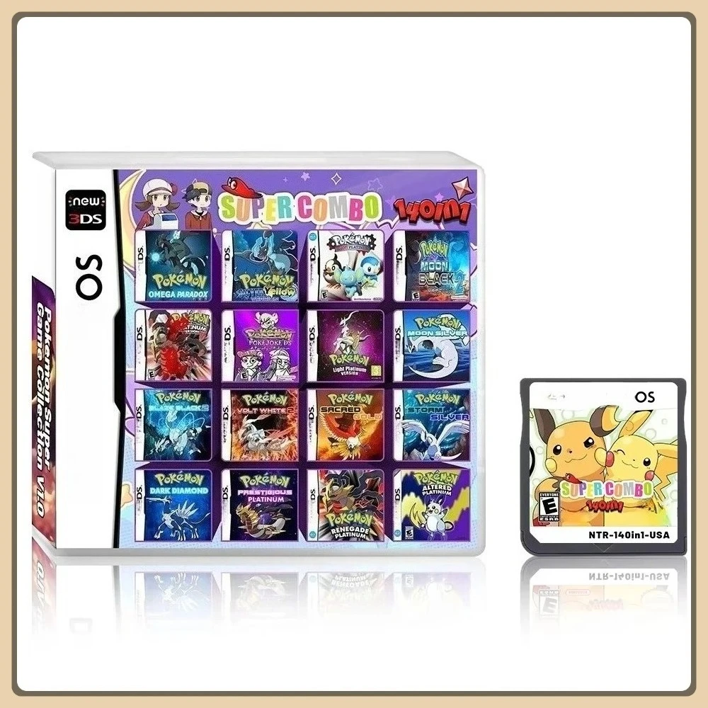 Karta z grami NDS Pokémon 140  – Retro Gaming Video recenzja i cena