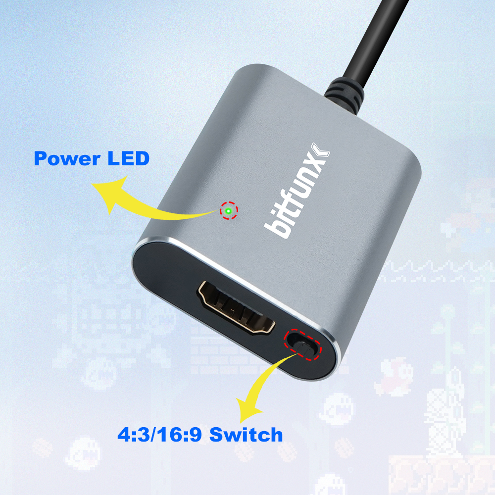 Bitfunx 720P Adapter S-Video / – Retro Gaming Video recenzja i cena