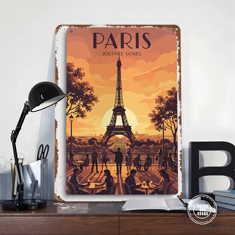 Paryż Dzień Złoty Plakat Podró – Retro Gaming Paris recenzja i cena