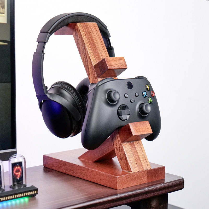 Drewniany stojak na kontroler, – Retro Gaming Headset recenzja i cena