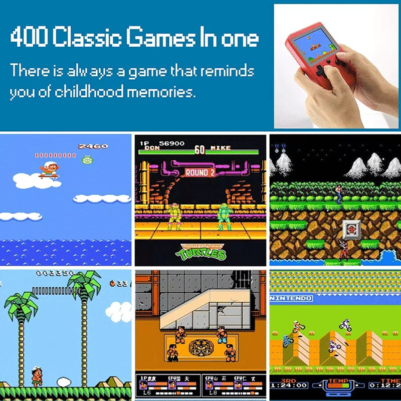 Konsola Przenośna Retro z 400  – Retro Gaming Emulator recenzja i cena