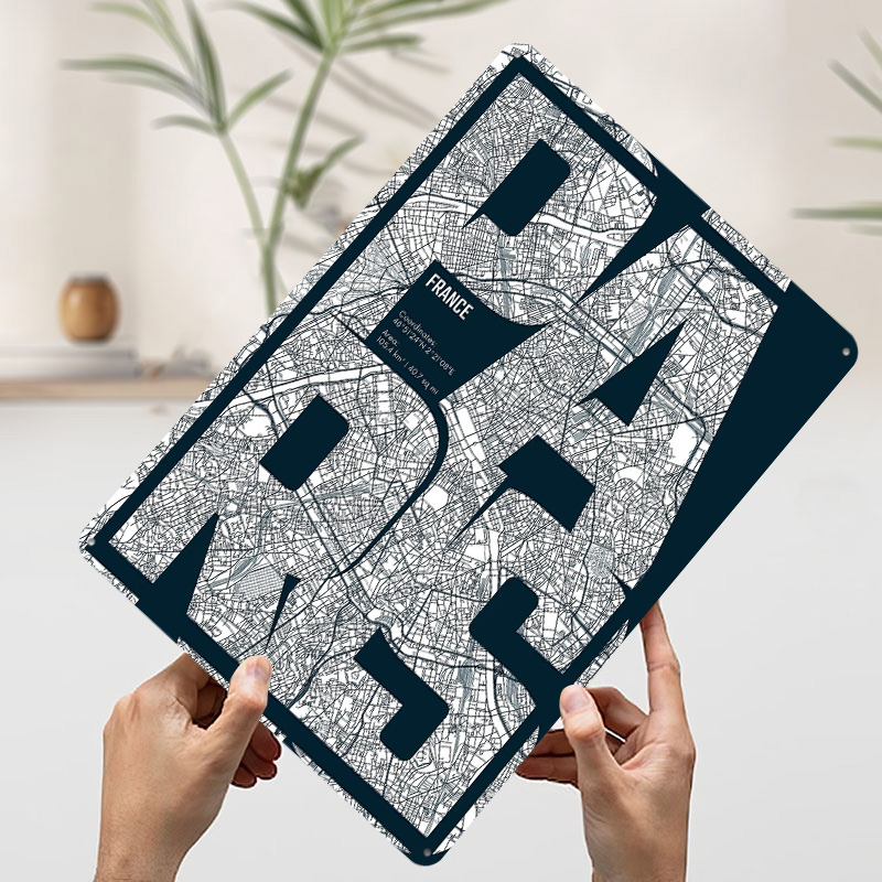 Mapa Paryża Francja Typografia – Retro Gaming France recenzja i cena