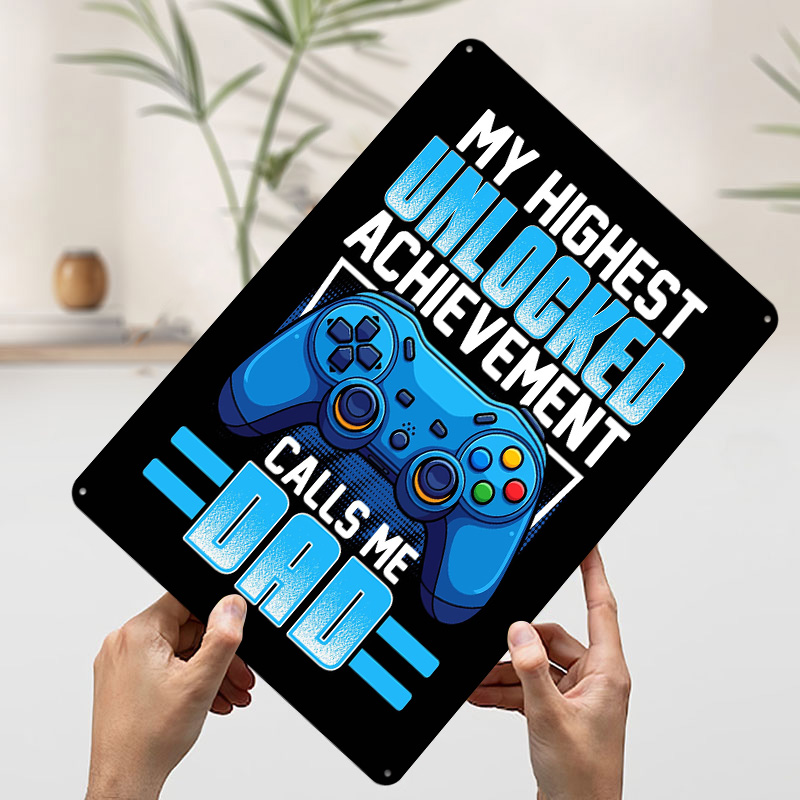 Plakat Metalowy dla Taty Gracz – Retro Gaming Achievements recenzja i cena