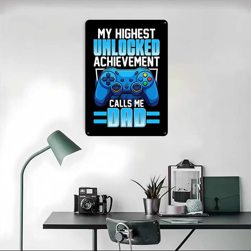 Plakat Metalowy dla Taty Gracz – Retro Gaming Achievements recenzja i cena