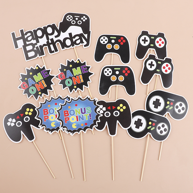 13 szt. Retro Toppery na Tort  – Retro Gaming Video recenzja i cena