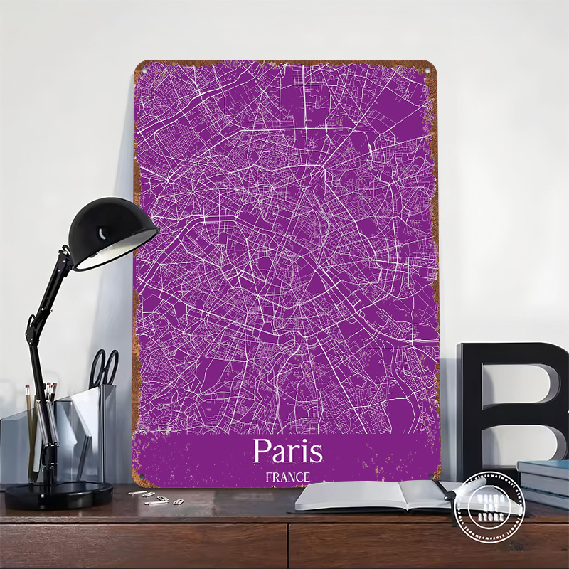 Mapa Paryża Drukowana na Plaka – Retro Gaming Paris recenzja i cena