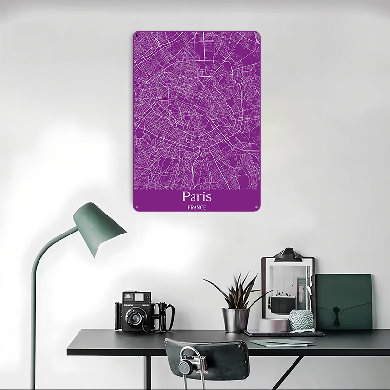 Mapa Paryża Drukowana na Plaka – Retro Gaming Paris recenzja i cena