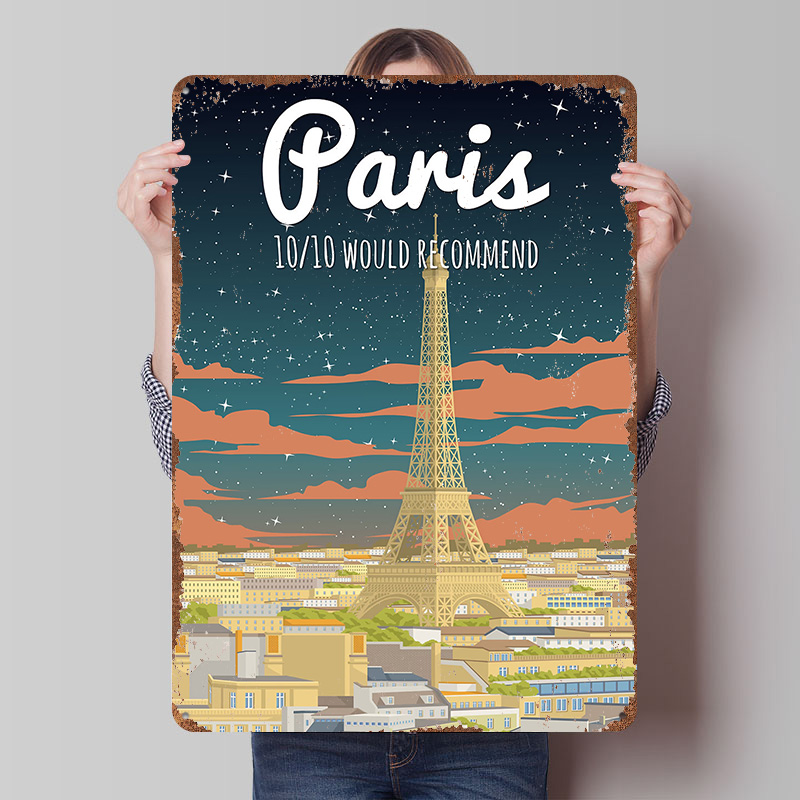 Plakat Podróżniczy z Wieżą Eif – Retro Gaming Paris recenzja i cena
