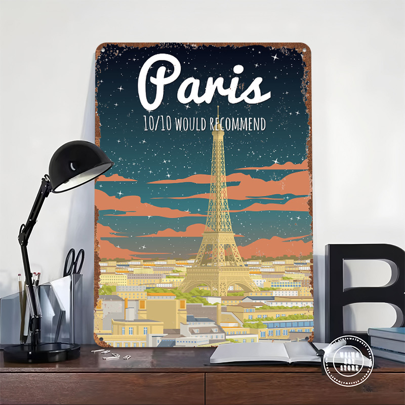 Plakat Podróżniczy z Wieżą Eif – Retro Gaming Paris recenzja i cena
