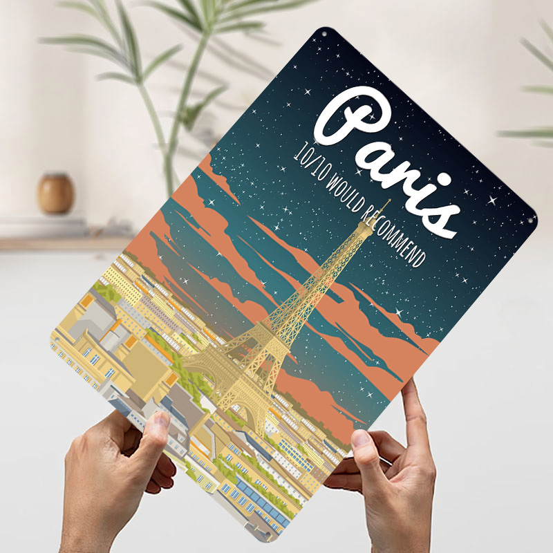 Plakat Podróżniczy z Wieżą Eif – Retro Gaming Paris recenzja i cena