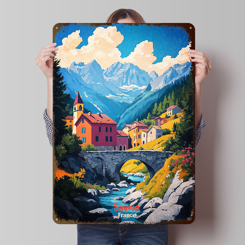 Plakat z blachy Savoie Francja – Retro Gaming France recenzja i cena