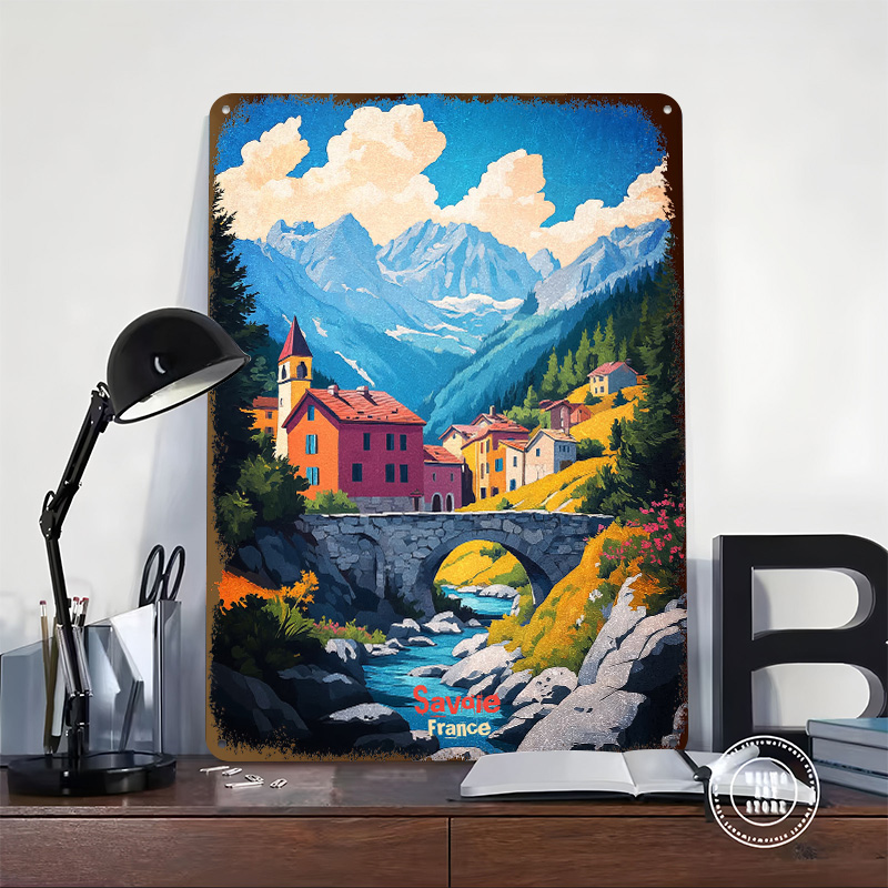 Plakat z blachy Savoie Francja – Retro Gaming France recenzja i cena