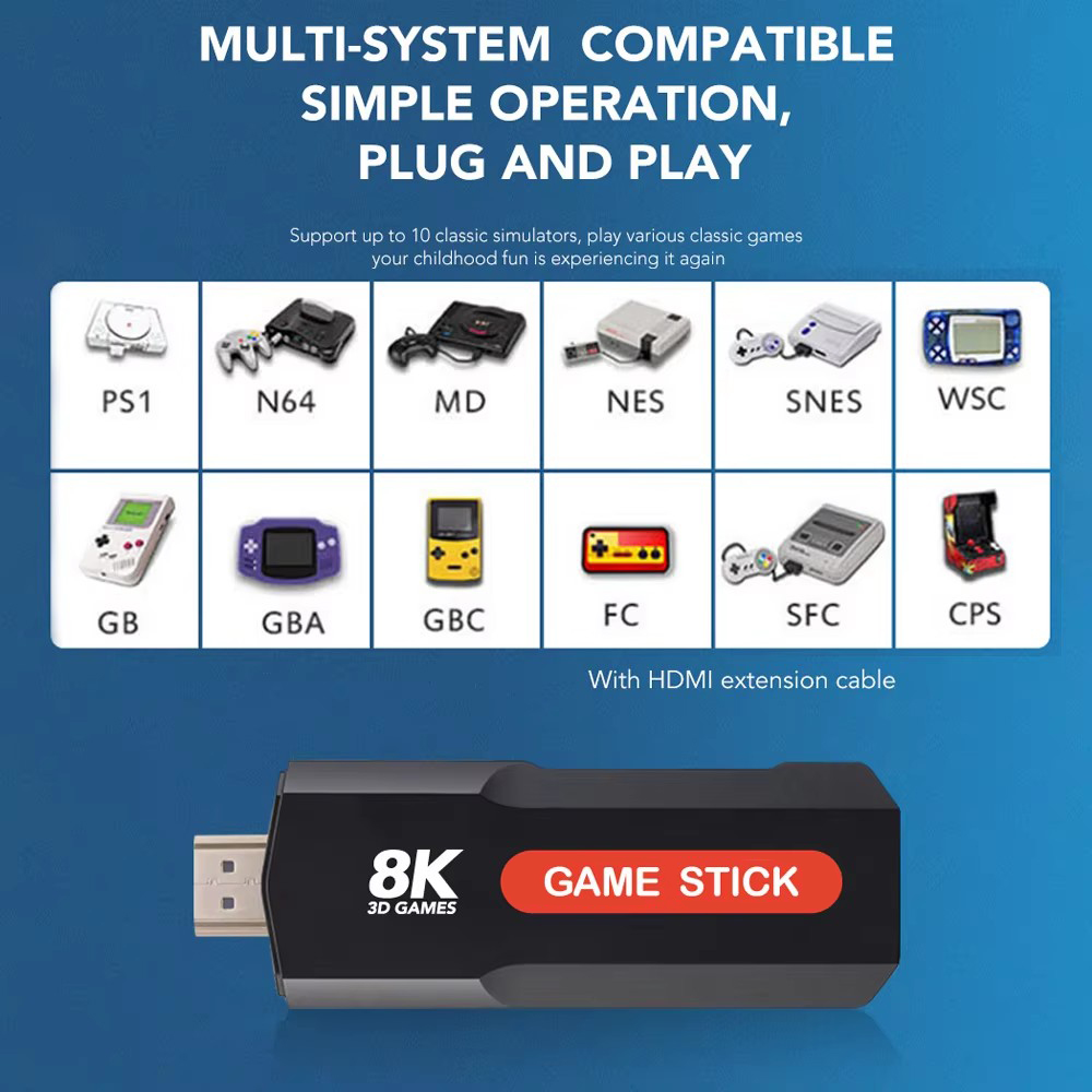 Konsola X2 Game Stick HD 4K 8K – Retro Gaming Tablet recenzja i cena