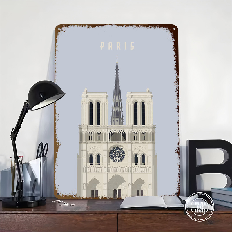 Plakat z blaszki z motywem Par – Retro Gaming Paris recenzja i cena