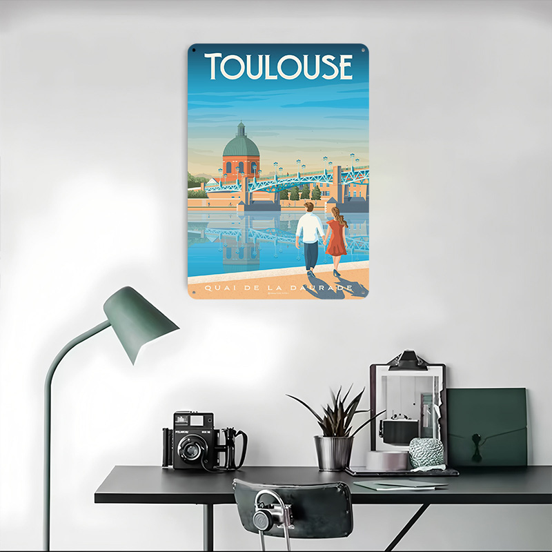 Toulouse Francja Metalowy Plak – Retro Gaming France recenzja i cena