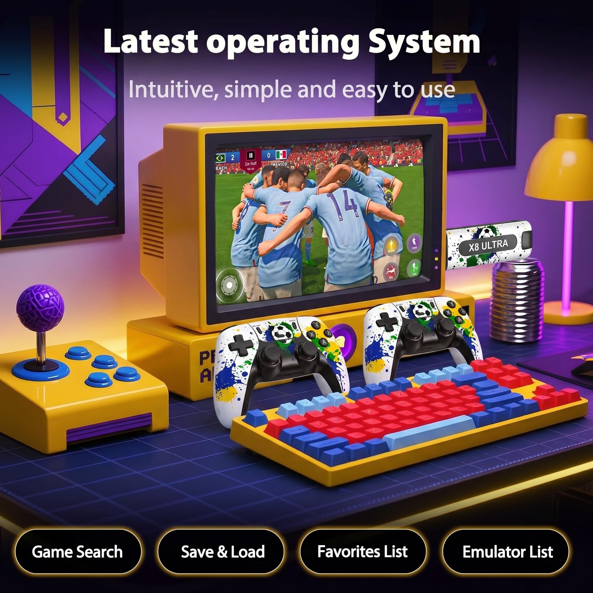 Konsola do gier X8 Ultra Footb – Retro Gaming Emulator recenzja i cena
