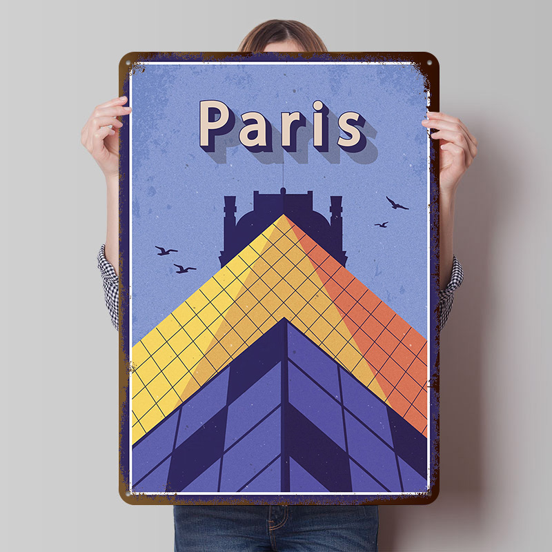 Plakat Metalowy Podróż do Pary – Retro Gaming Paris recenzja i cena