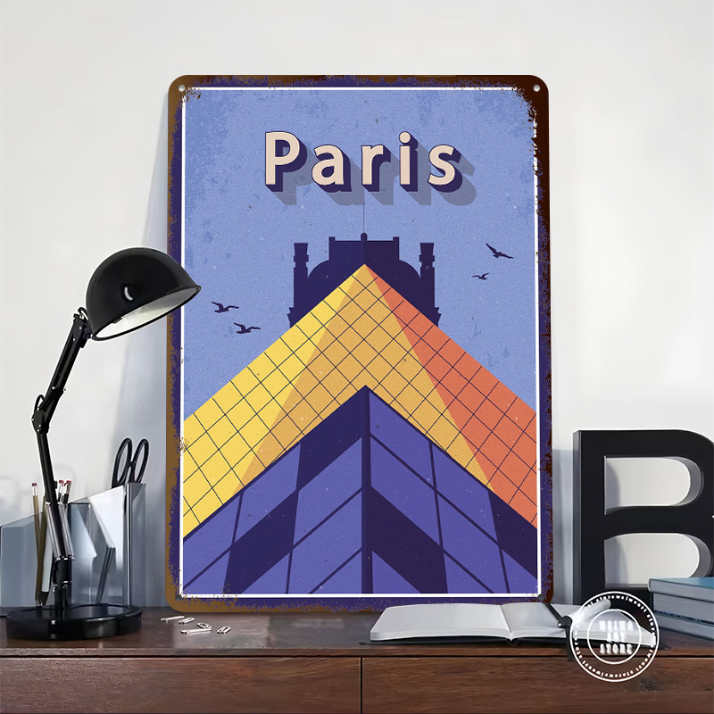 Plakat Metalowy Podróż do Pary – Retro Gaming Paris recenzja i cena