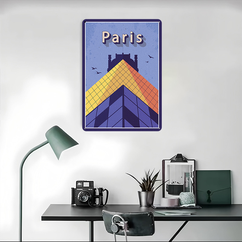 Plakat Metalowy Podróż do Pary – Retro Gaming Paris recenzja i cena